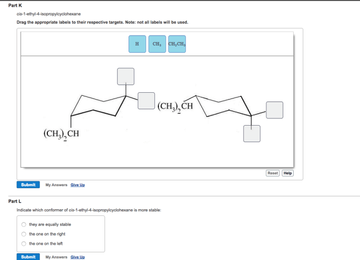 Cis 1 ethyl 2 methylcyclohexane